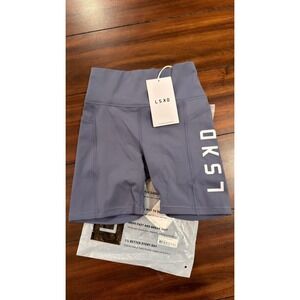LSKD Rep Ultra High-Rise 6" Short Pockets Night Shadow Purple Size S NWT